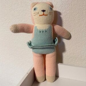 BlaBla Splash The Cat Plush Designer Stuffed Animal 100% Pima Cotton Knit